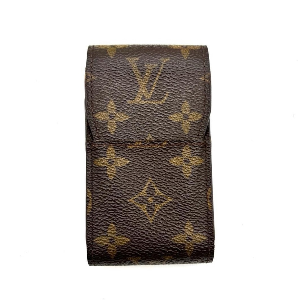Louis Vuitton Monogram Canvas Leather Pouch - Brown & Tan